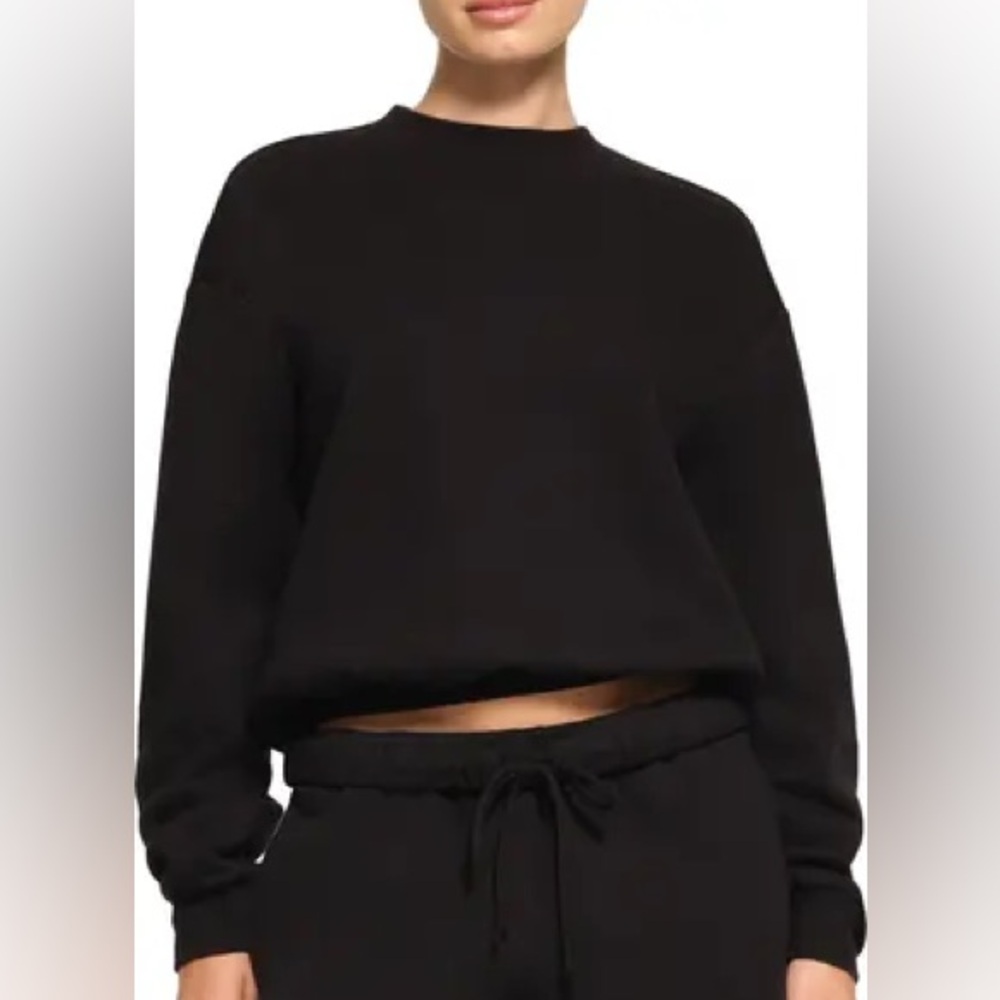 Skims Crewneck Sweatshirt- Black